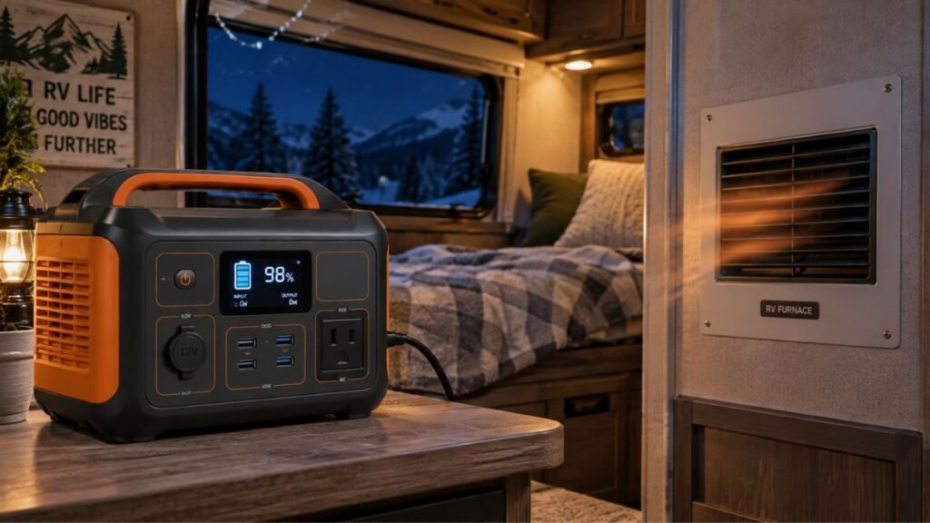 Can a Portable Power Station Run an RV Furnace Overnight
