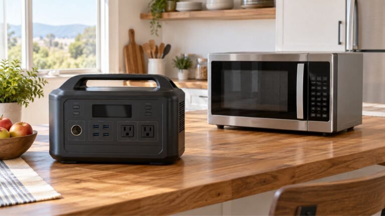 Can a Portable Power Station Run an RV Microwave